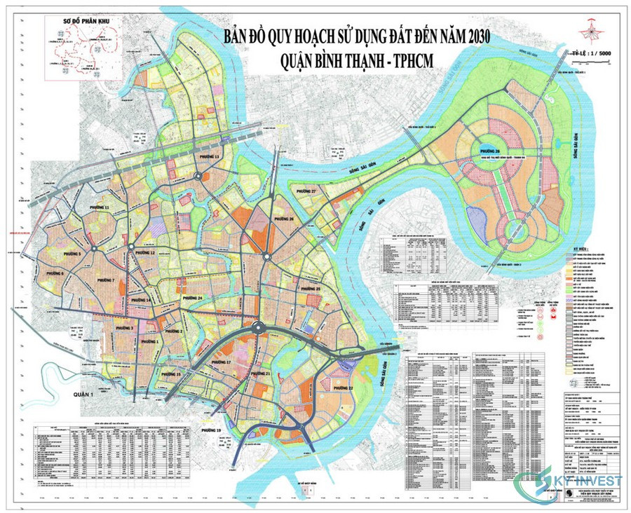 Bản đồ quy hoạch phường 28 quận Bình Thạnh đến năm 2030