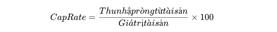 Công thức Cap Rate