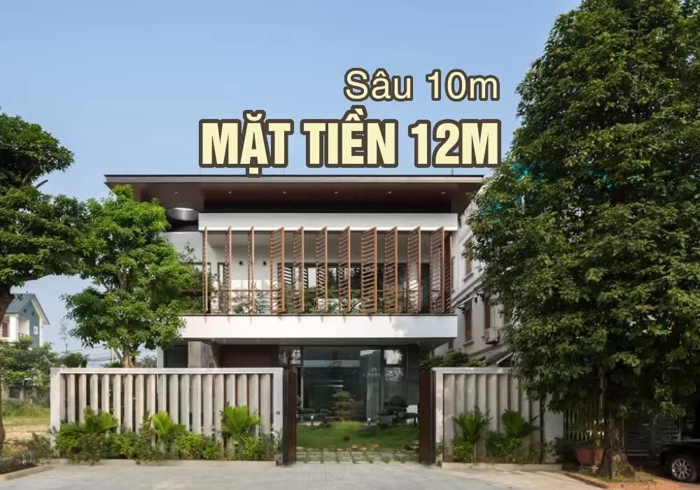 Mẫu thiết kế nhà mặt tiền 12m